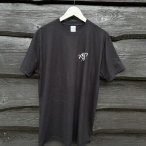 čierne tričko MS tričko krátky rukáv bavlnené tričko